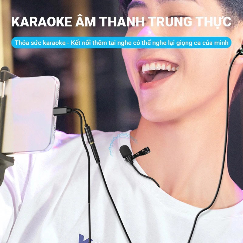 Micro thu âm cài áo chống ồn cho tất cả các dòng điện thoại C1 C2 C3 Micro cài áo là loại micro nhỏ gọn, được thiết kế để bạn có thể kẹp vào áo, cổ áo, cà vạt thích hợp làm youtuber tiktoker, trợ giảng, quay vlog