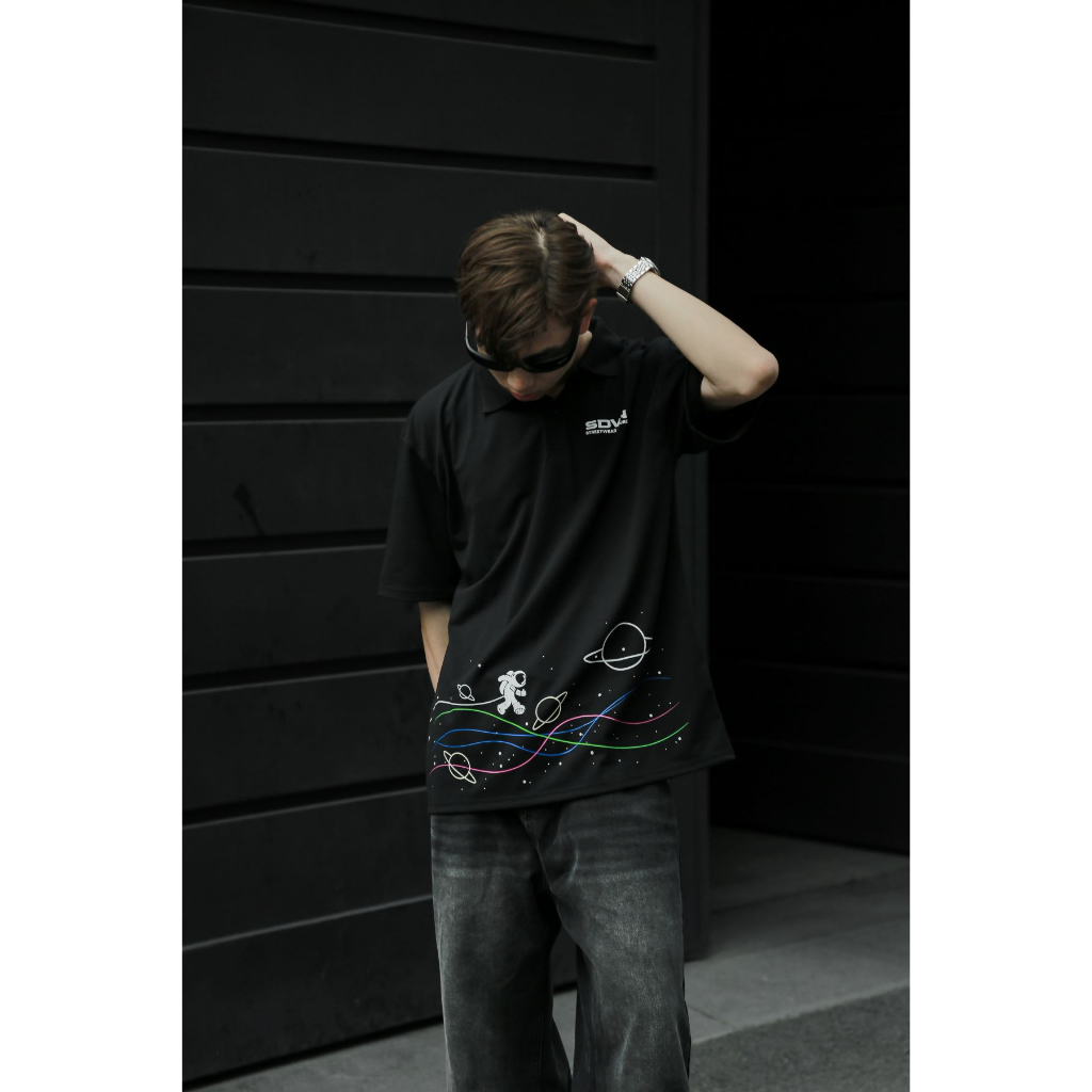 Áo Thun POLO Unisex Form Rộng - Brand Chính Hãng SDVN - LONELY