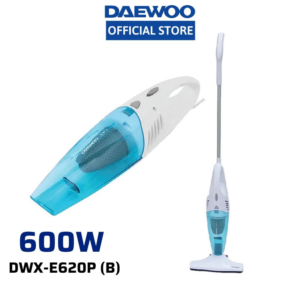 Máy hút bụi cầm tay 2 trong 1 Daewoo DWX-E620P (Blue) công suất 600W, màng lọc Hepa, hàng chính hãng