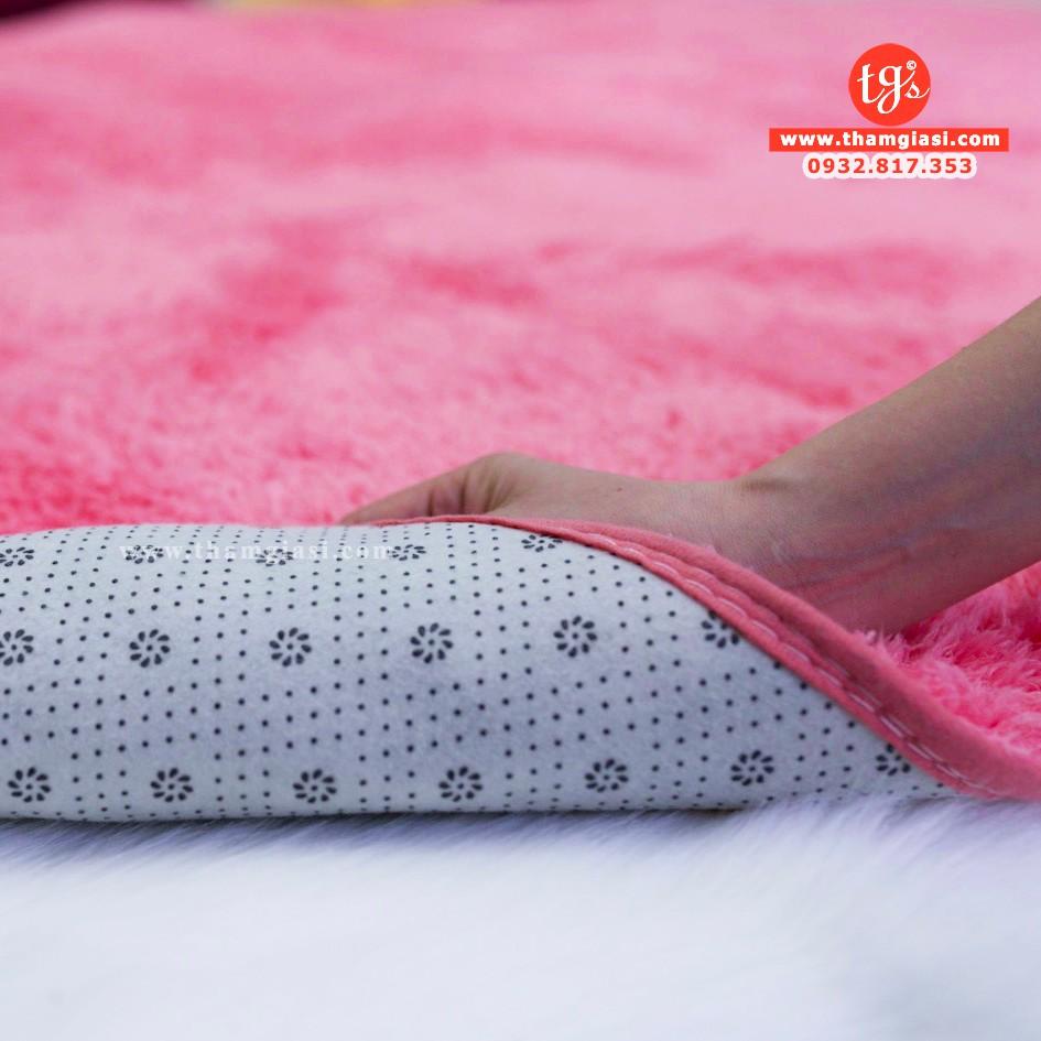 Thảm Lông Cừu Màu Hồng | Thảm Trang Trí Phòng Khách - Phòng Ngủ - Thảm Trải Sofa - Thảm Dành Cho Bé