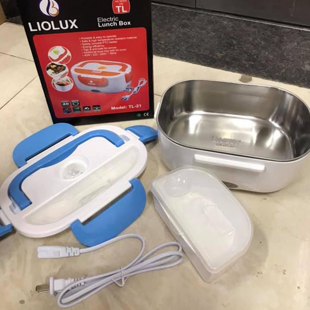 Hộp cơm cắm điện hâm nóng ruột INOX cao cấp, Hộp cơm cắm điện văn phòng sang trọng tiện lợi dễ sử dụng