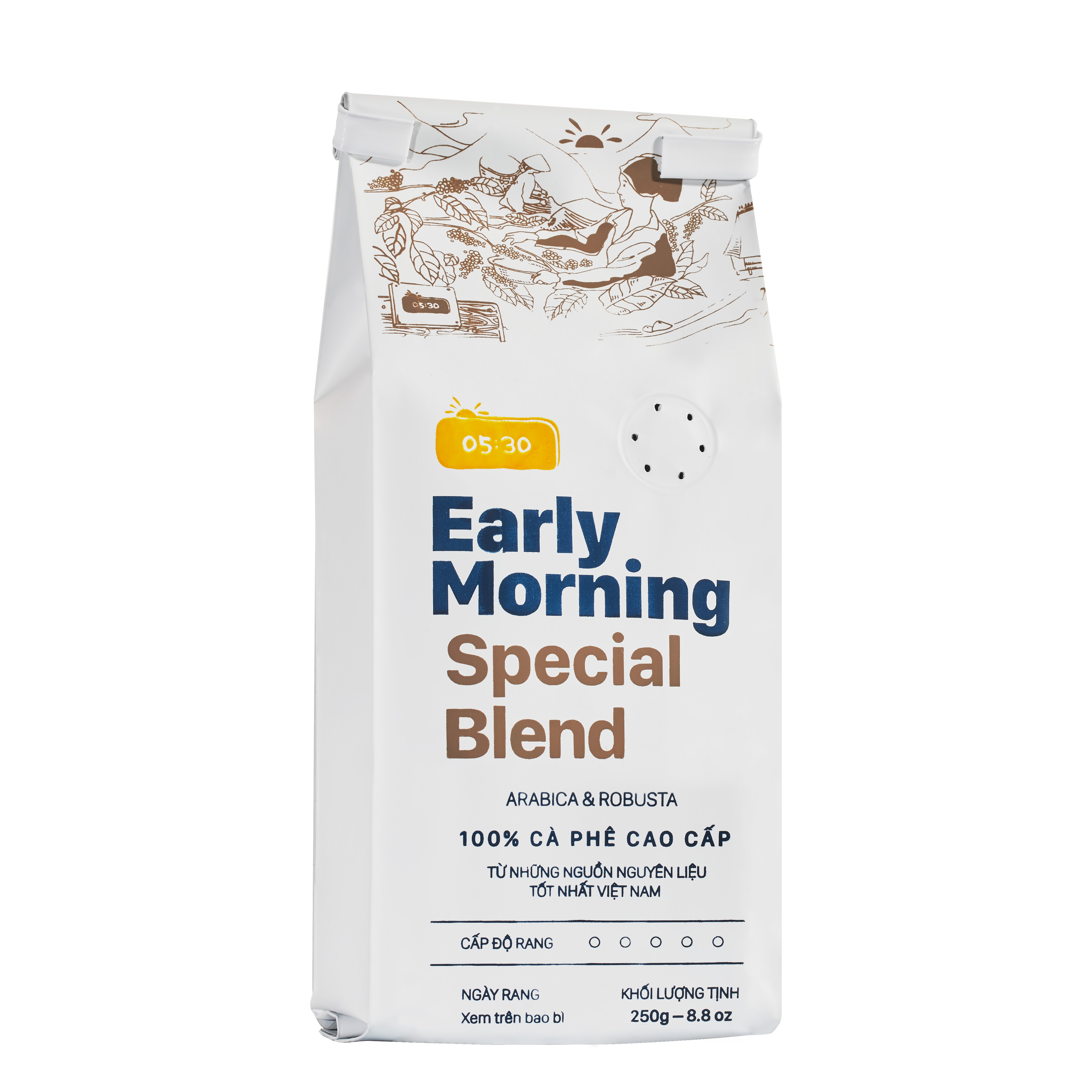 Cà Phê Nguyên Hạt Cao Cấp Early Morning - Special Blend (250G)