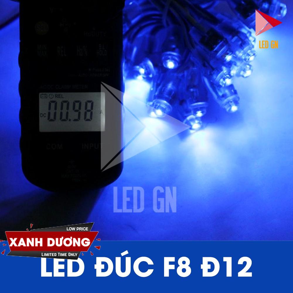 LED Đúc F8 Đế 12mm - Chống Nước - 5V DC