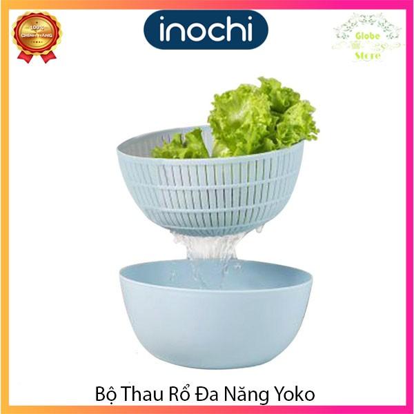 Bộ Thau Rổ Rửa Rau Cao Cấp Đa Năng 23cm Yoko INOCHI Nhật Bản