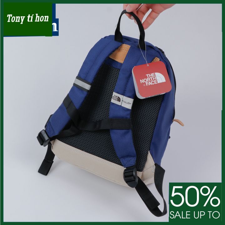 Tony tí hon -  Balo trẻ em THE NF BERKELEY BACKPACK chống thấm phụ liệu xịn - màu cam / vàng / xanh lam / đen / xanh nhạt