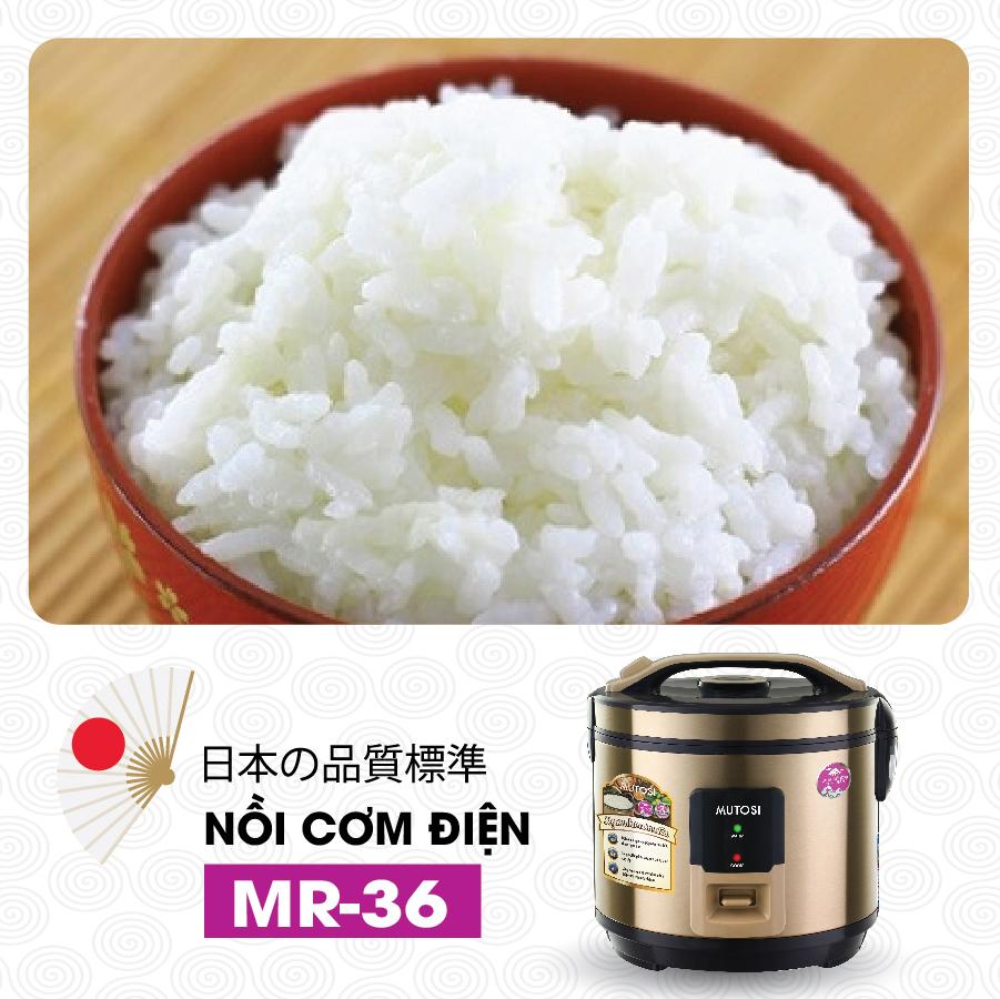 Nồi cơm điện Mutosi MR36 - Hàng chính hãng