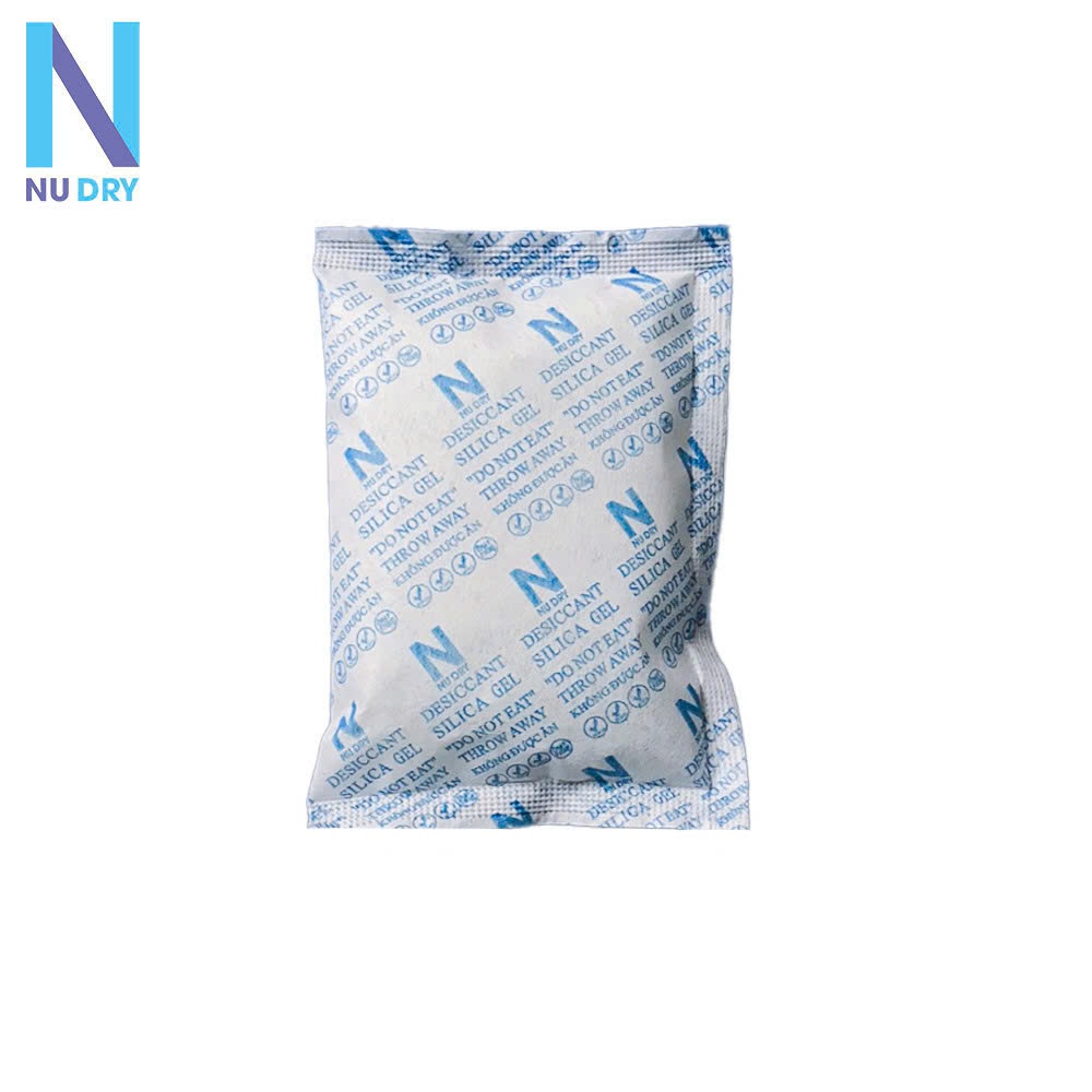 Gói Hút Ẩm Silica Gel 100 GRAM NU DRY ( Gian hàng chính hãng ) dùng cho máy ảnh túi xách quần áo giày dép nhà kho đóng túi 1kg