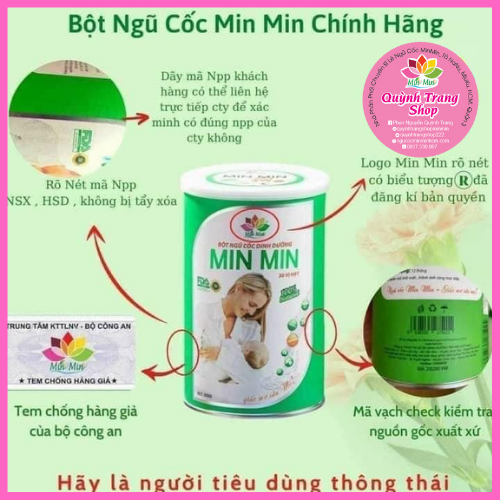 Ngũ Cốc lợi sữa MinMin 30 vị Hạt _ Chuyên Biệt Cho Mẹ Sau Sanh