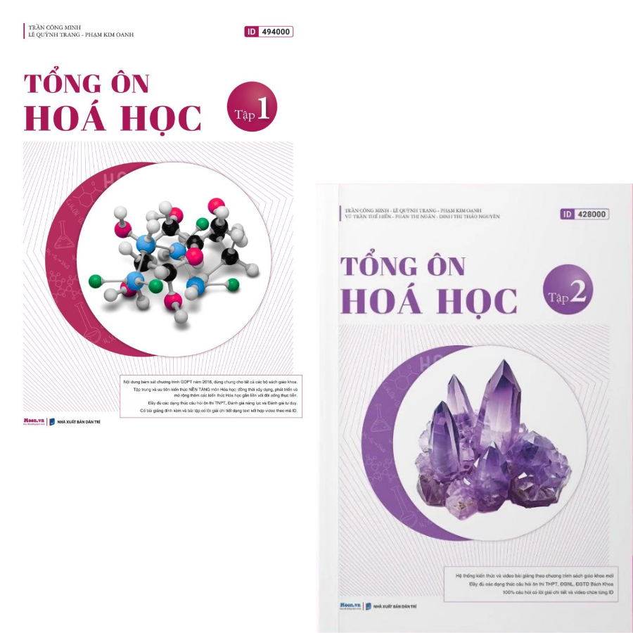 Sách - Combo Tổng ôn Hóa học - Tập 1 + 2 (Moon)