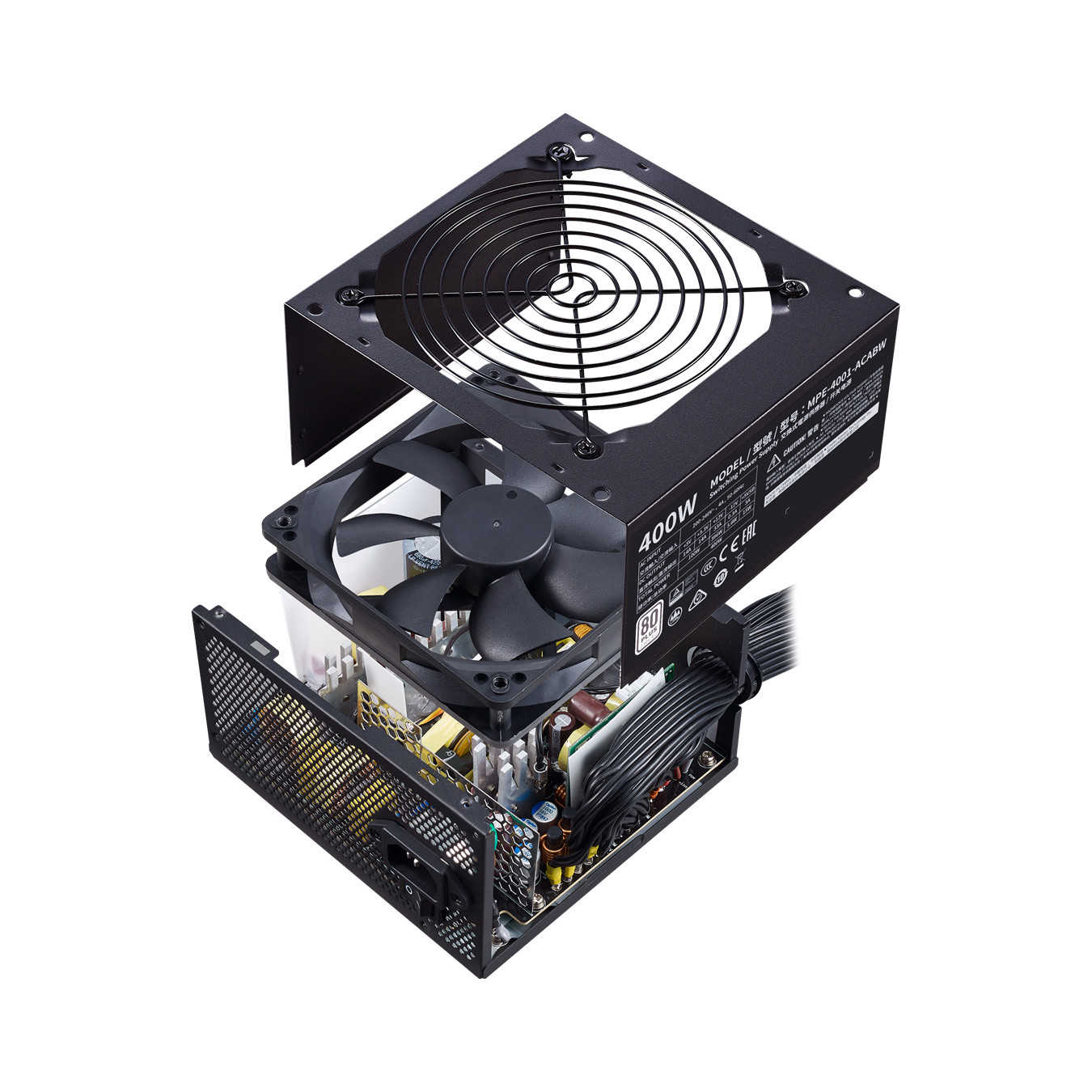 Nguồn máy tính Cooler Master MWE 400 - V2 - 80 Plus WHITE - Hàng chính hãng