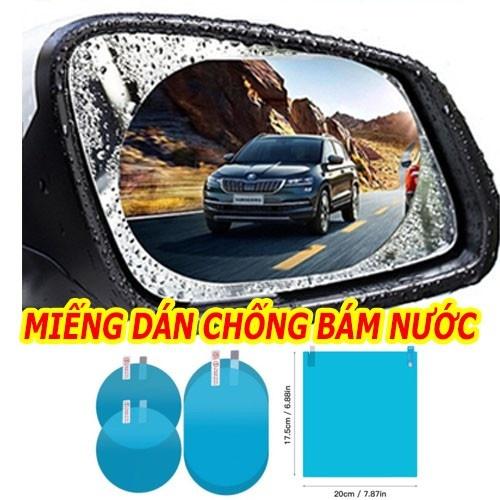 Bộ 4 miếng dán chống đọng nước kính hông và gương chiếu hậu ô tô