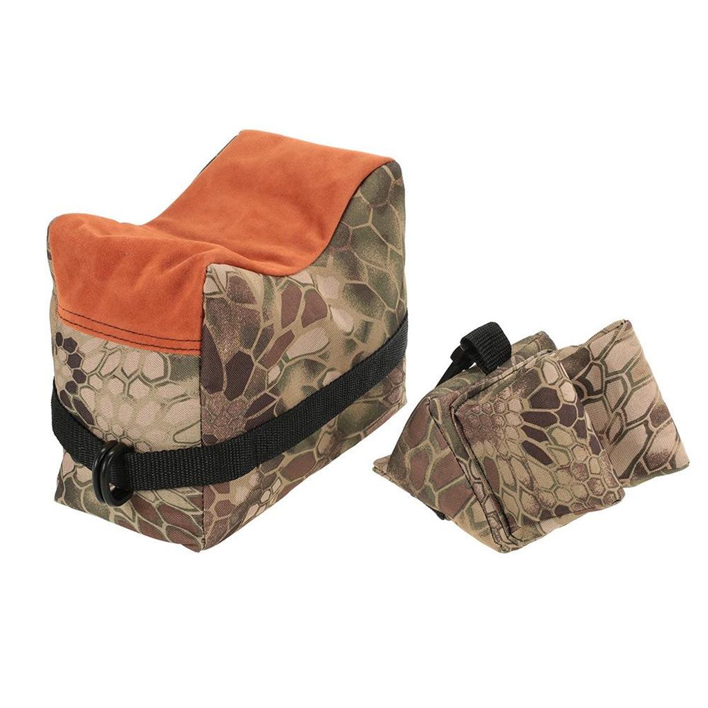 Front & Rear Hunting Bench Bag Camouflage+Black