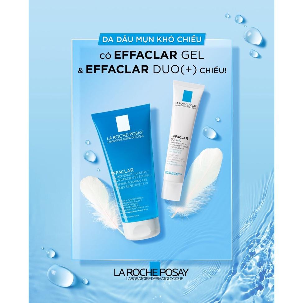 Combo La Roche Posay (Kem Dưỡng Effaclar Duo(+) 40ml + Gel Rửa Mặt Purifying Foaming Gel 50ml)