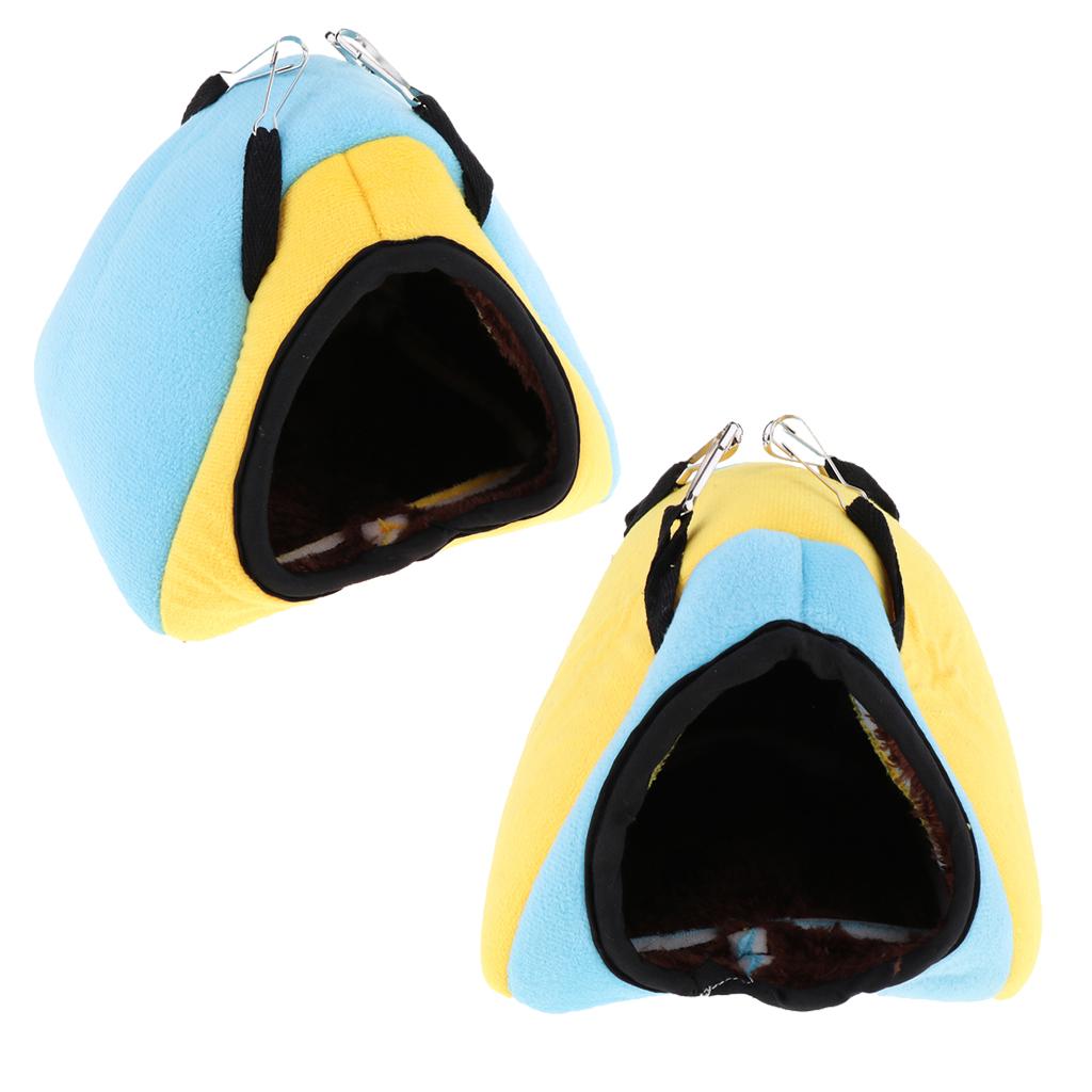 Rabbit Guinea Pig Hamster Cotton House Bed Cute for Small Animals yellow