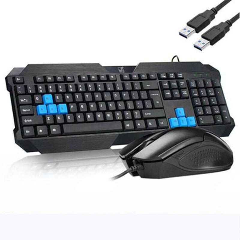 Chasing Light leopard Q19 wired waterproof keyboard and mouse set desktop laptop keyboard and mouse set USB/PS2