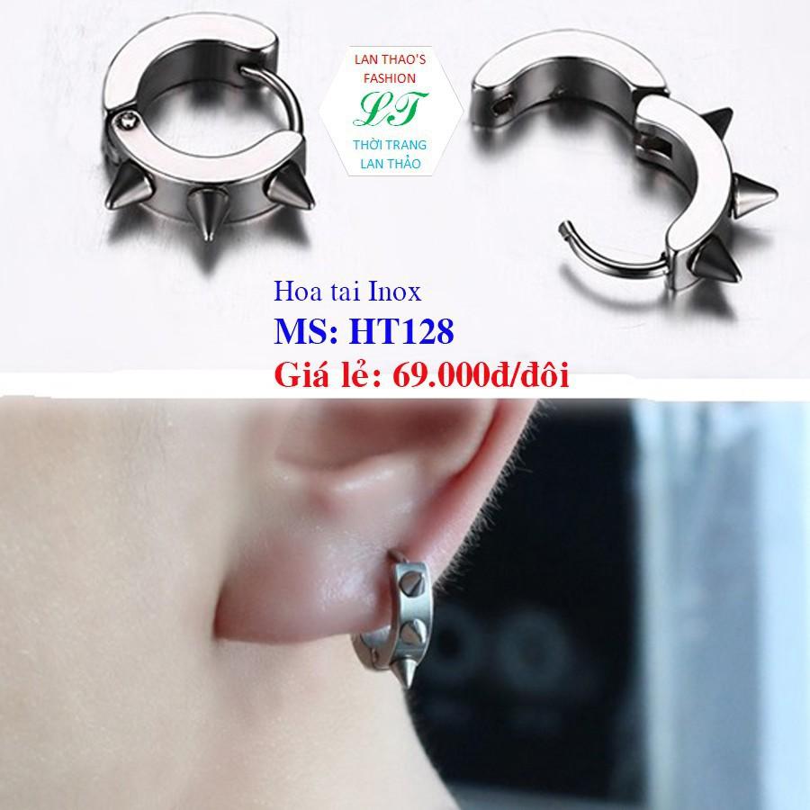 Bông tai Nam inox Gai 3 chấu cực cá tính phong cách Hàn Quốc