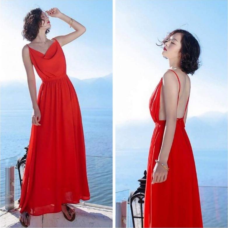 ĐẦM MAXI SANG CHẢNH BY4444