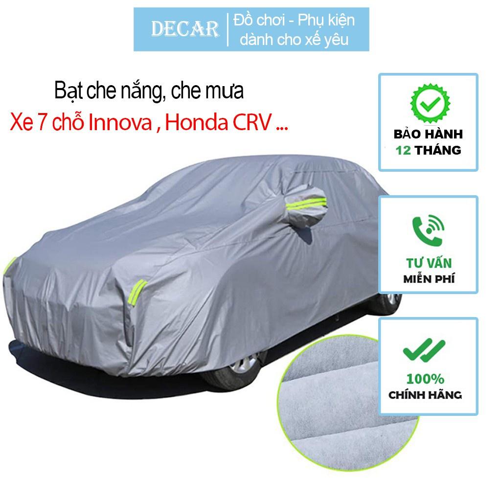 Bạt phủ xe ô tô 7 chỗ có 3 lớp cao cấp , bạt phủ trùm xe hơi dòng Innova, Ecosport, Crv, CX5, Tucson, Santafe, Carens