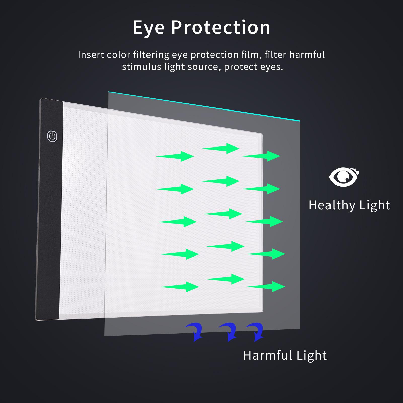 A4 LED Light Pad Tracer 3mm Ultra-Thin Drawing Board Copyboard Stepless Dimming USB Powered for Artist Animation