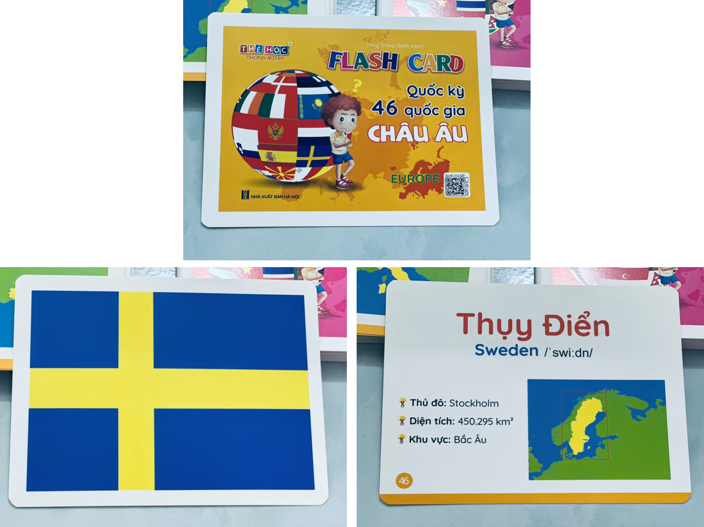 Flashcard Cờ Các Nước, Quốc Kỳ Các Quốc Gia Trên Thế Giới - Flashcard Song Ngữ Anh - Việt Cho Bé, Kèm File Nghe