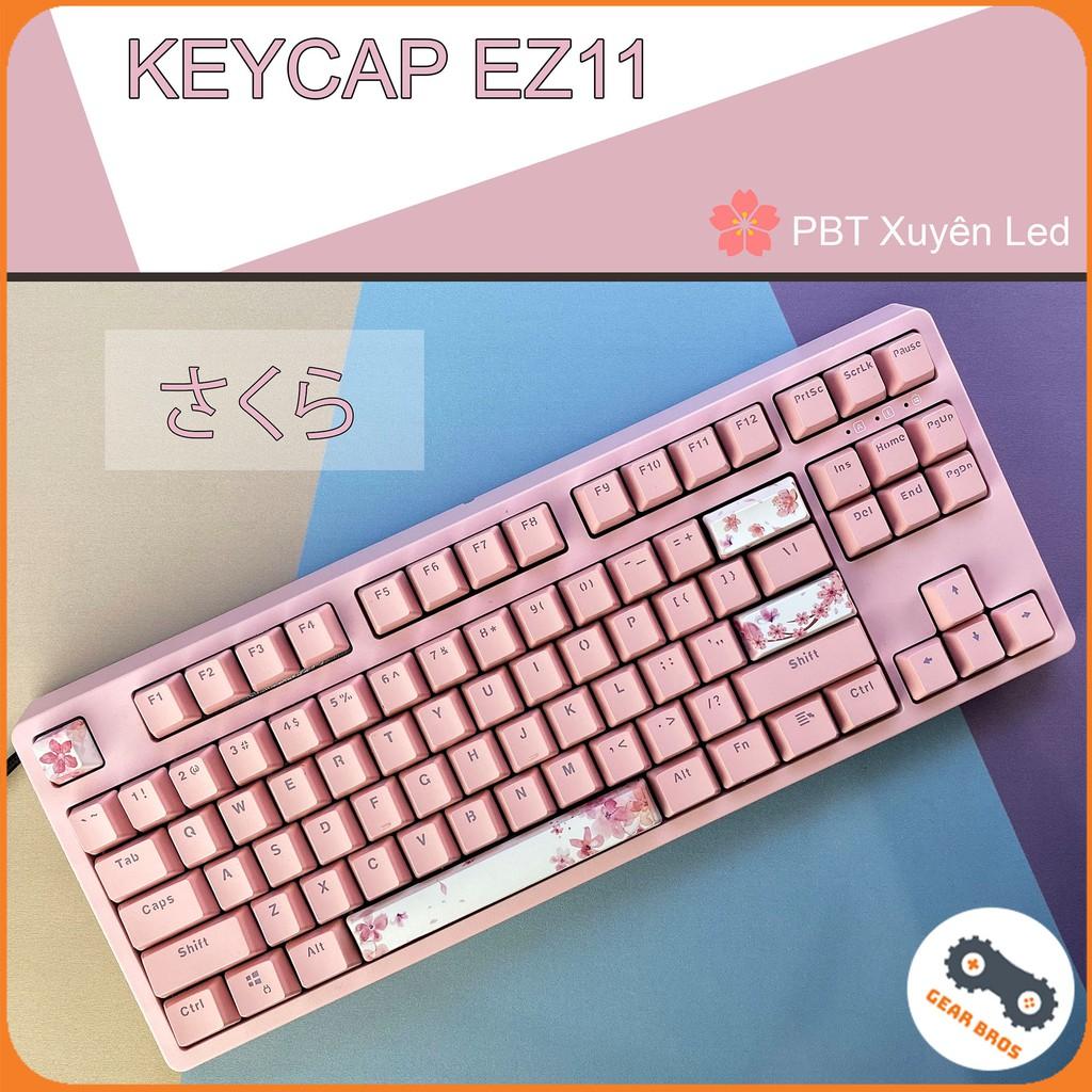 Keycap Cho Bàn Phím Cơ Chất Liệu PBT Xuyên Led EZ-11