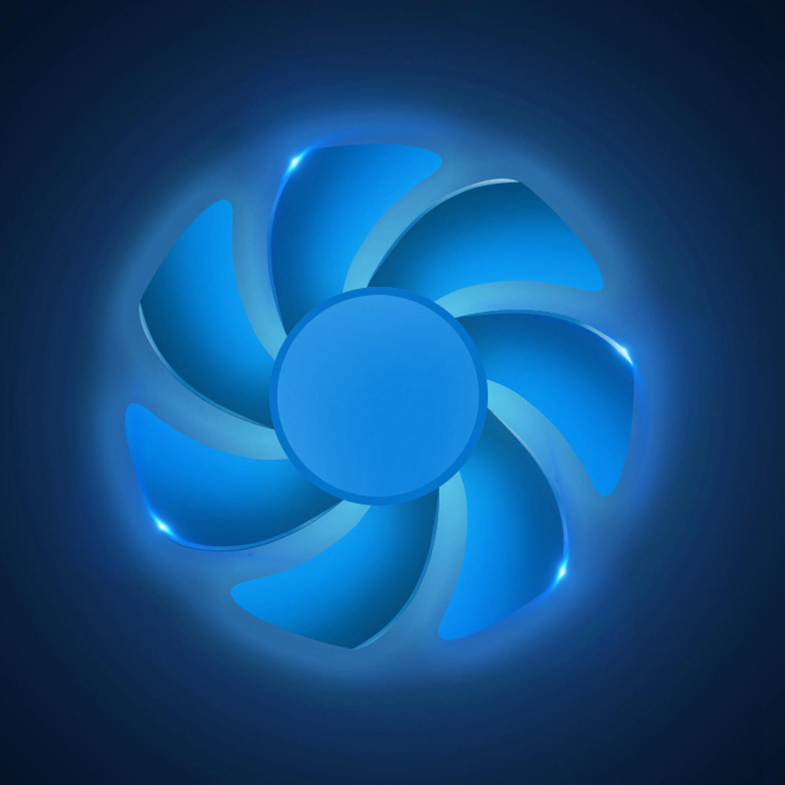 Car Fan, Air Vent Mount USB Fan with Colorful Light Universal Cooling Fan Fit for SUV