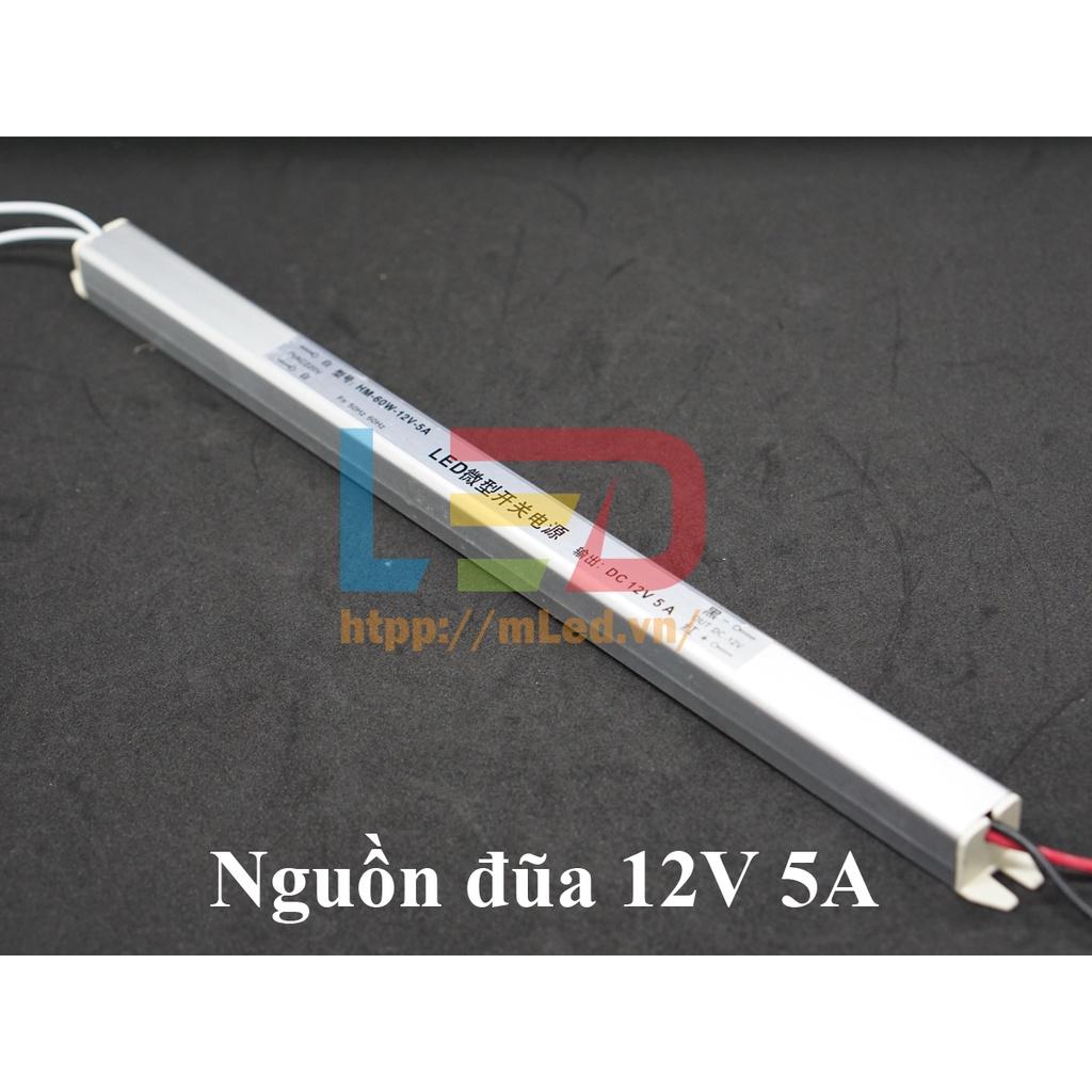 Nguồn đũa 12V - 2A, 5A, 12,5A, 16,7A, 25A, 33A. Nhỏ gọn dùng cho tranh treo tường, biển led nhỏ, nguồn dẹt