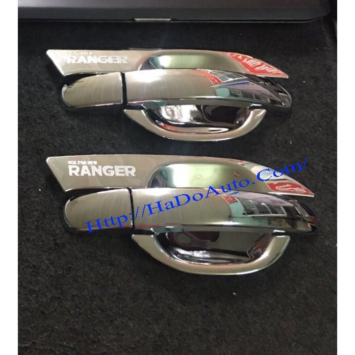 Bộ Ốp Tay Nắm Hõm Cửa DÀNH CHO Ranger 2014 - 2021