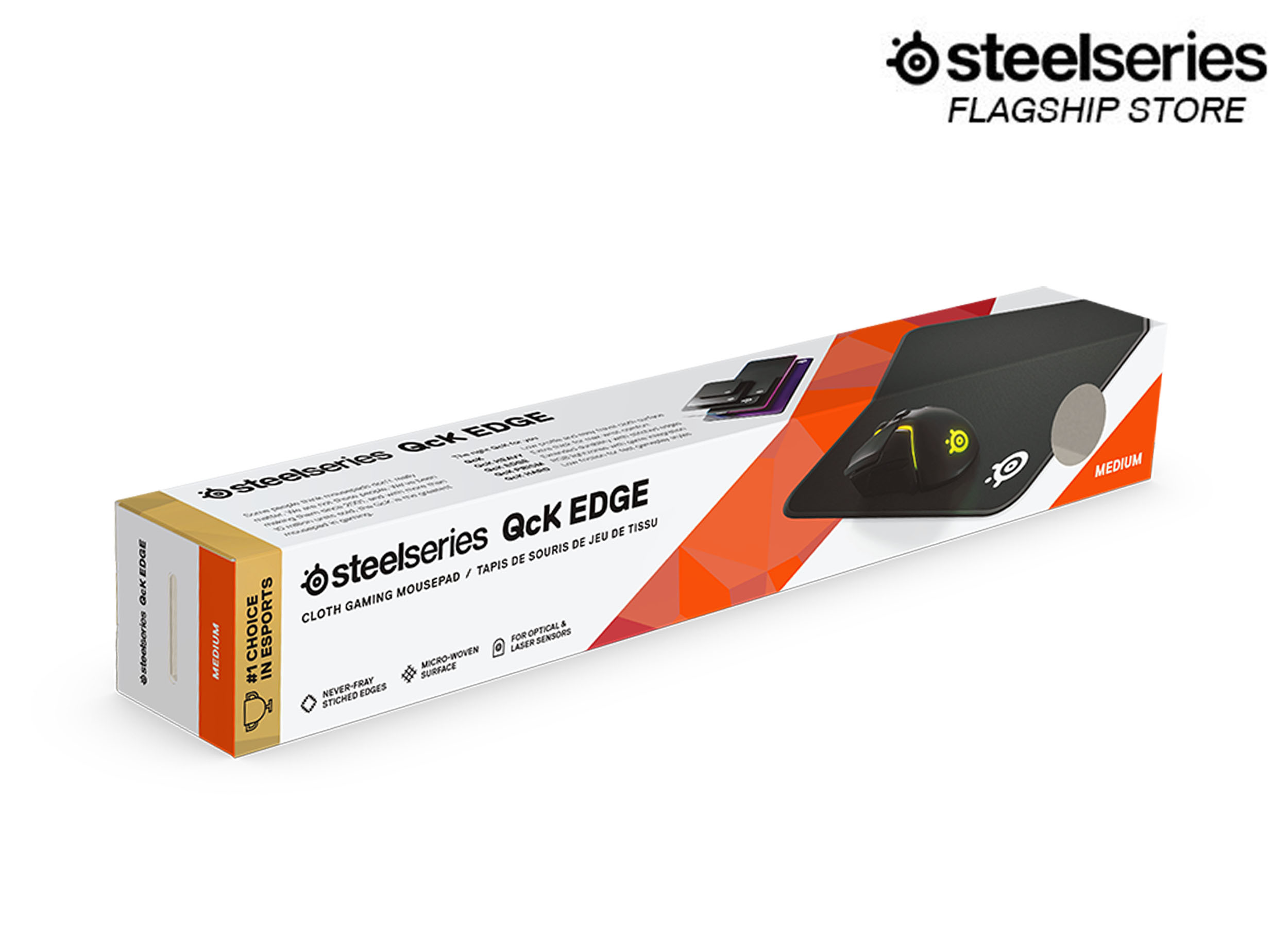 Bàn di chuột SteelSeries Edge Medium - Hàng Chính Hãng