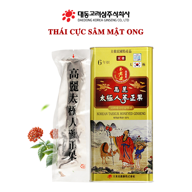 Thái cực sâm (Thiên sâm) mật ong 600gram Daedong Korea Ginseng