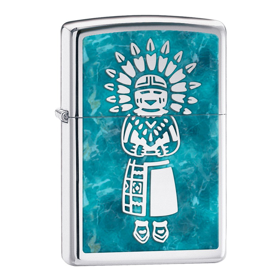 Bật Lửa Zippo 28049 Lighter Indian High Polish Chrome