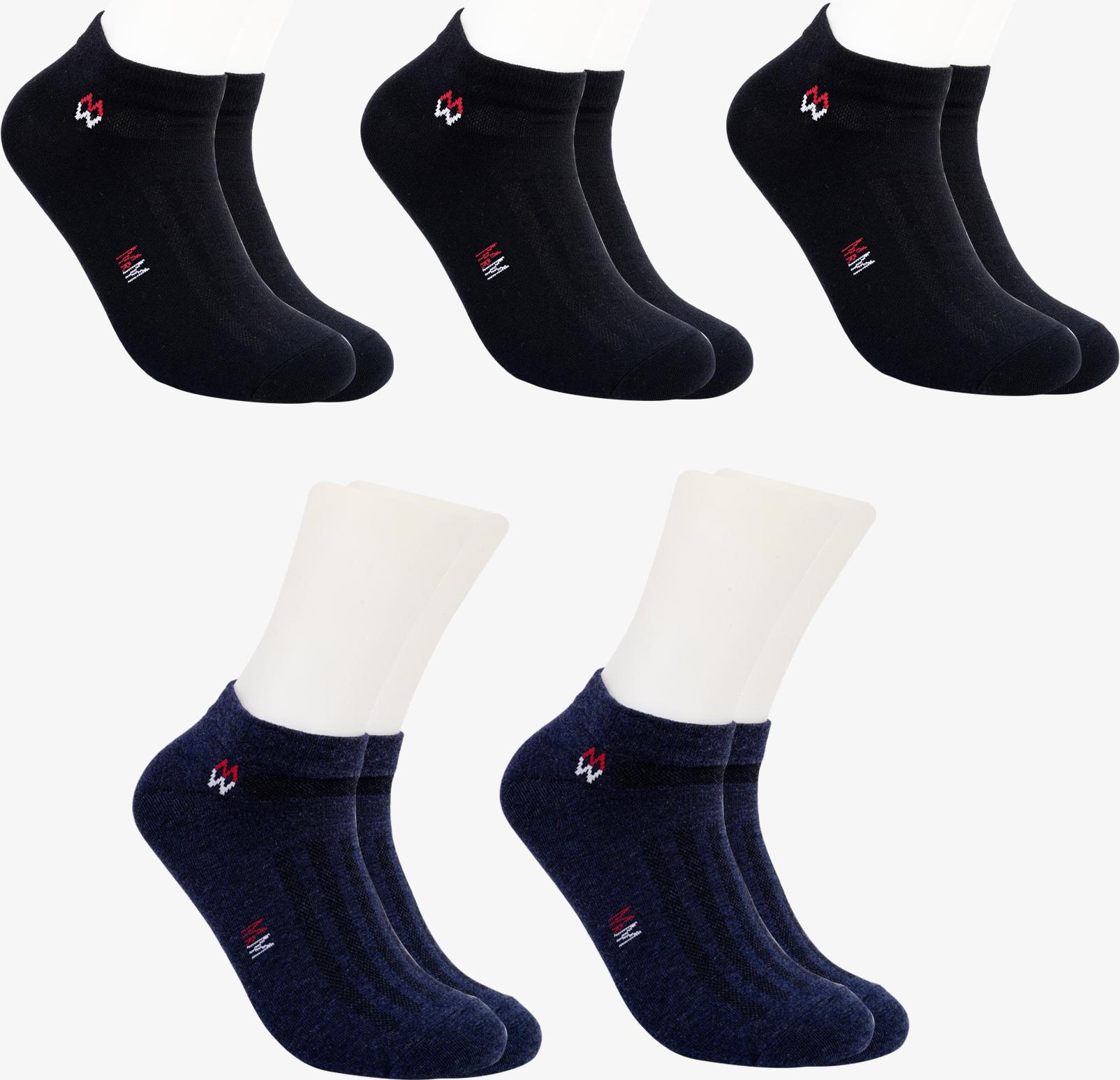 Combo 5 đôi tất nam tat nam vớ nam Cao Cấp Cổ Ngắn MRM FASHION ( Đen, Xanh Navy)