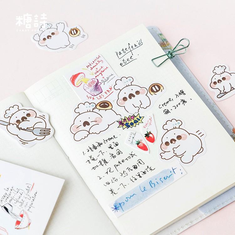 Hộp 45 miếng dán sticker Đầu bếp cute M055