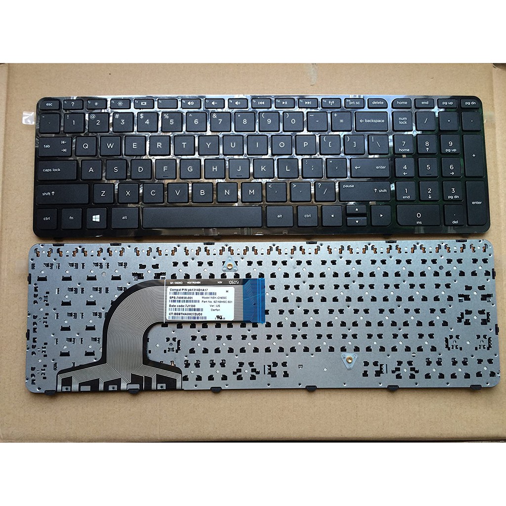 Bàn phím thay thế cho laptop HP 15-E 15-G 15-N 15-R 15-S 15-D 15-F 15-N có KHUNG