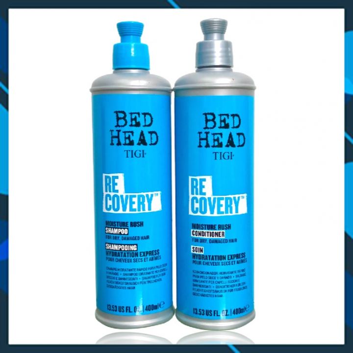 Bộ Dầu Gội Và Xả Moisture Rush Dành Cho Tóc Khô Và Hư Tổn 400ml  xanh blue