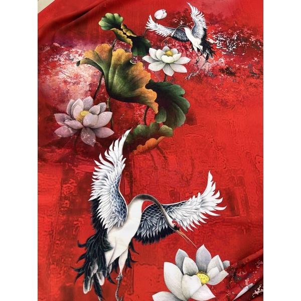 VẢI MAY ÁO DÀI CAO CẤP, THIẾT KẾ IN 2 MẶT KHÔNG RẠN CHỈ KHI MAY
