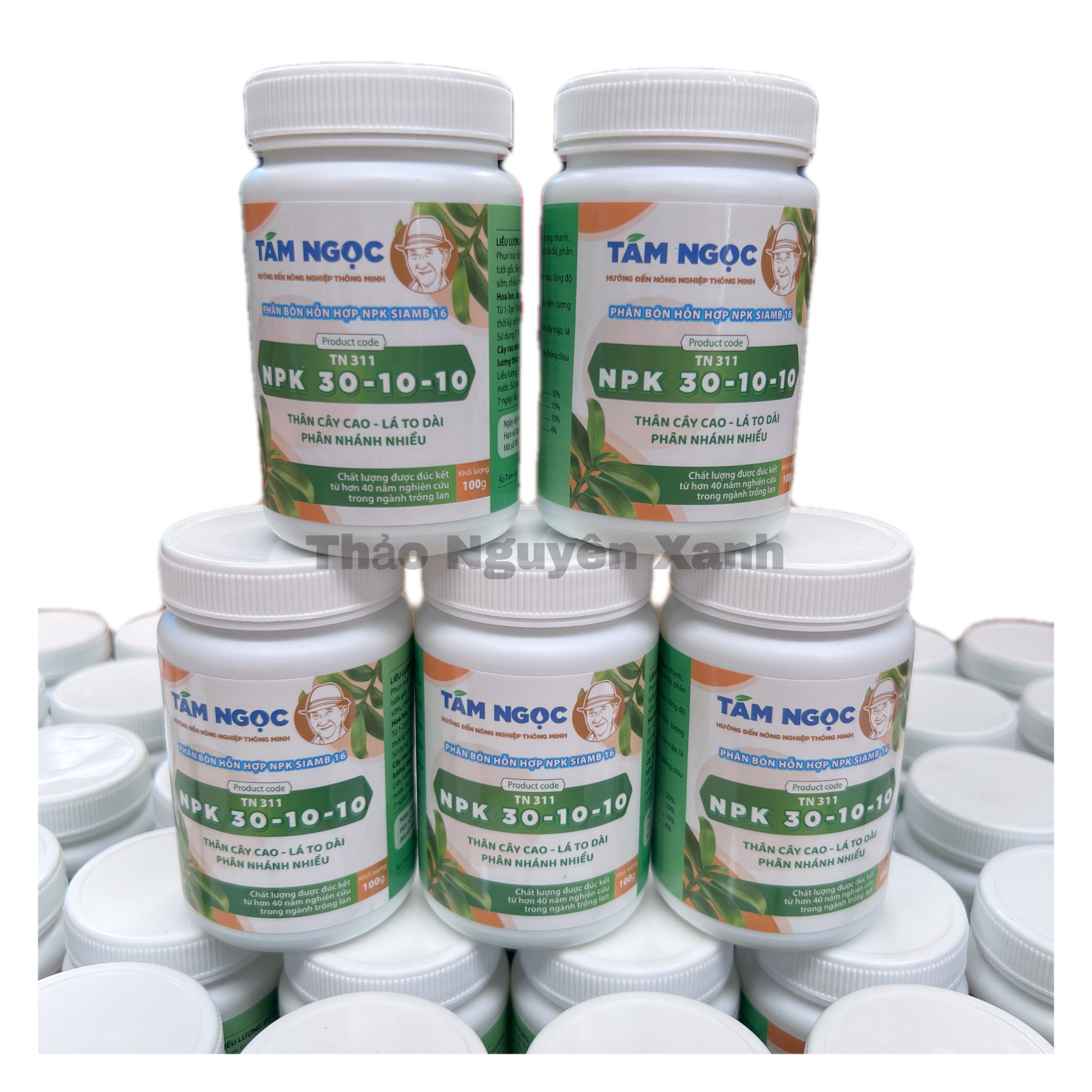 Phân Bón NPK Tám Ngọc 30-10-10 Giai Đoạn Cây Con Lọ 100 gam