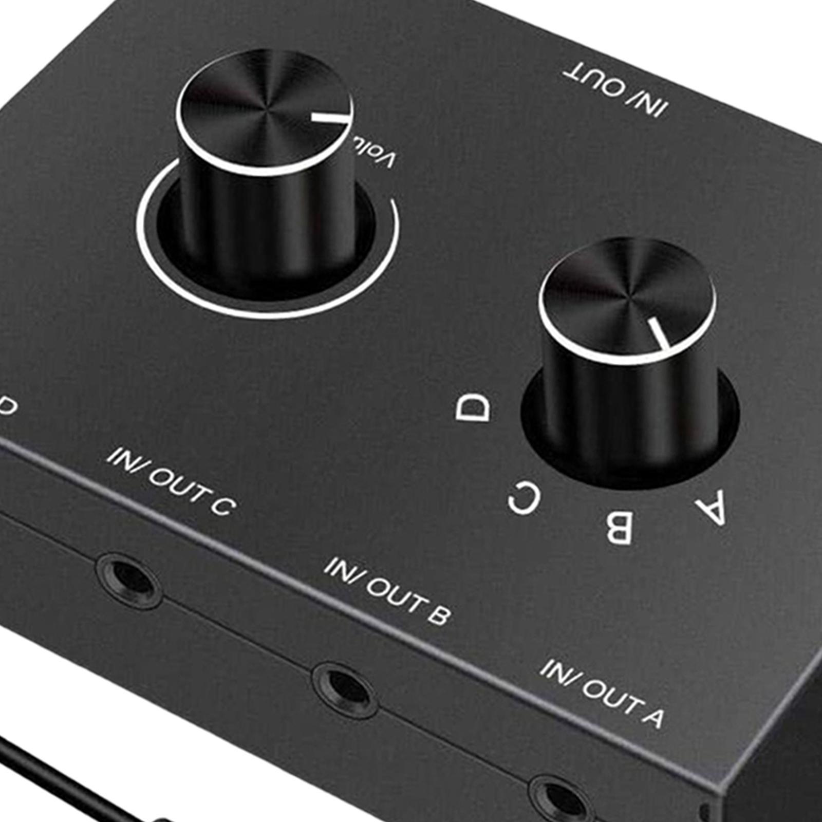 3.5mm Audio Switch Professional Output Lightweight for Laptop PC