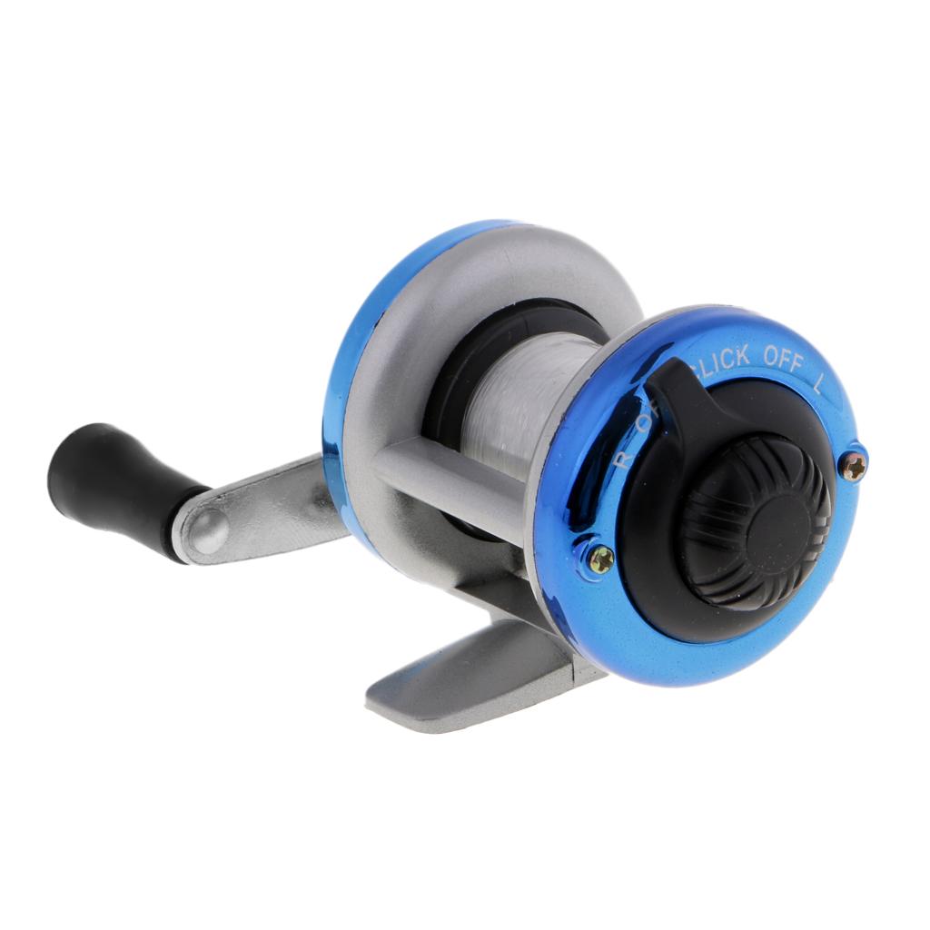 Mini Trolling Reel Winter Ice Fishing Reel Wheel Baitcasting Drum Reel Jig Hooks