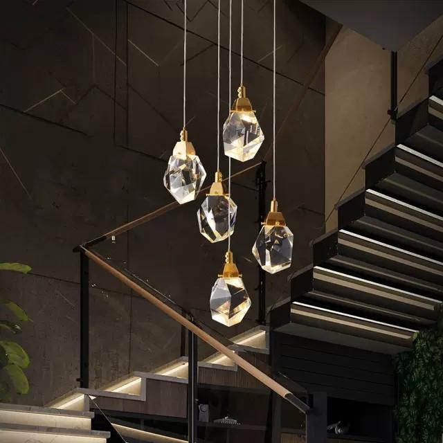 Đèn thả thông tầng,quả đèn thả phale, đèn trần phale trang trí, đèn thông tầng, đèn trang trí, đèn decor HTK027
