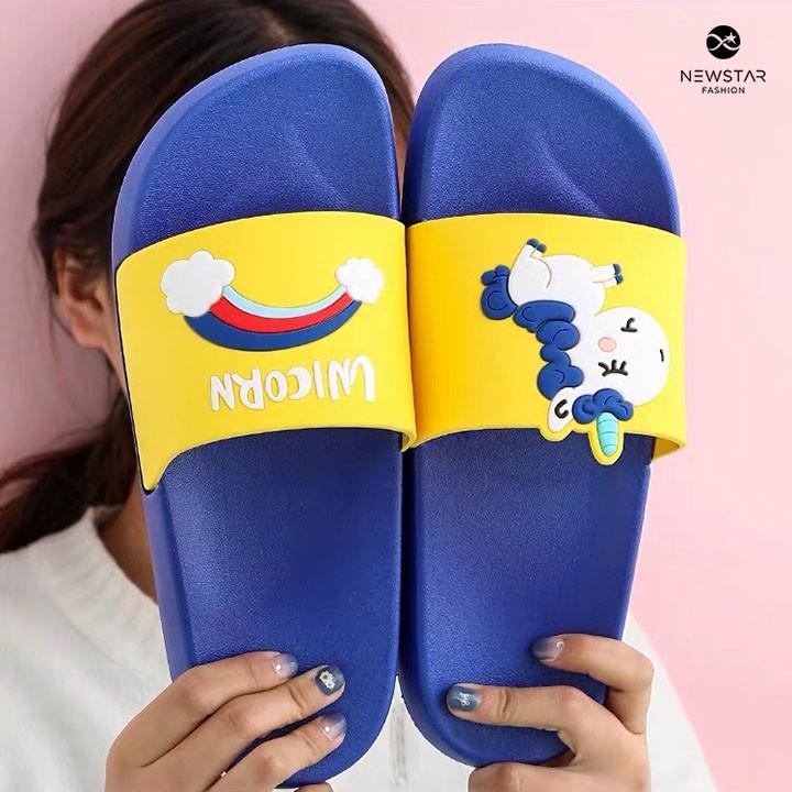 Dép Quai Ngang mềm chống trơn trượt đi mưa siu cute