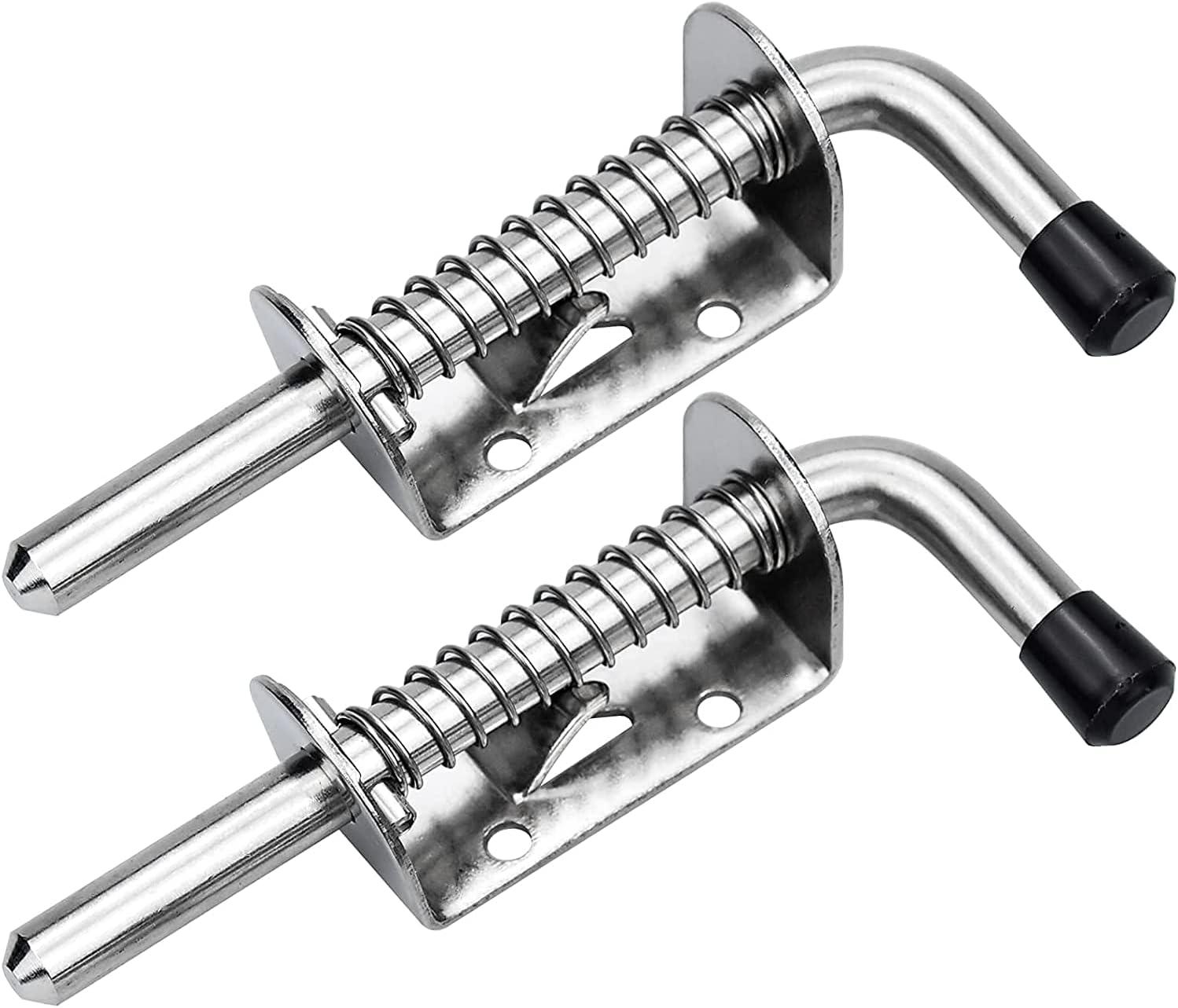 2 Chiếc Cửa Nhà Để Xe Bu Lông Chốt Lò Xo Chốt Lò Xo Thép Chốt Và Khóa Cửa 128 Mm Cho Nhà Để Xe Cửa Đổ