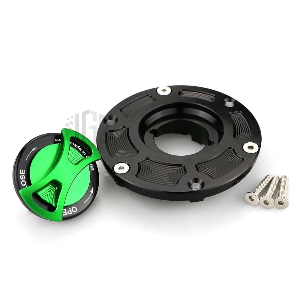 Nắp bình xăng nhôm CNC trang trí bảo vệ xe máy KAWASAKI Ninja250 NINJA300 Z250 Z300 2017-2019
