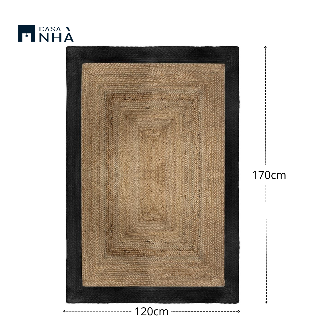 Thảm đay trải sàn trang trí BLABOR CARPET 120x170cm