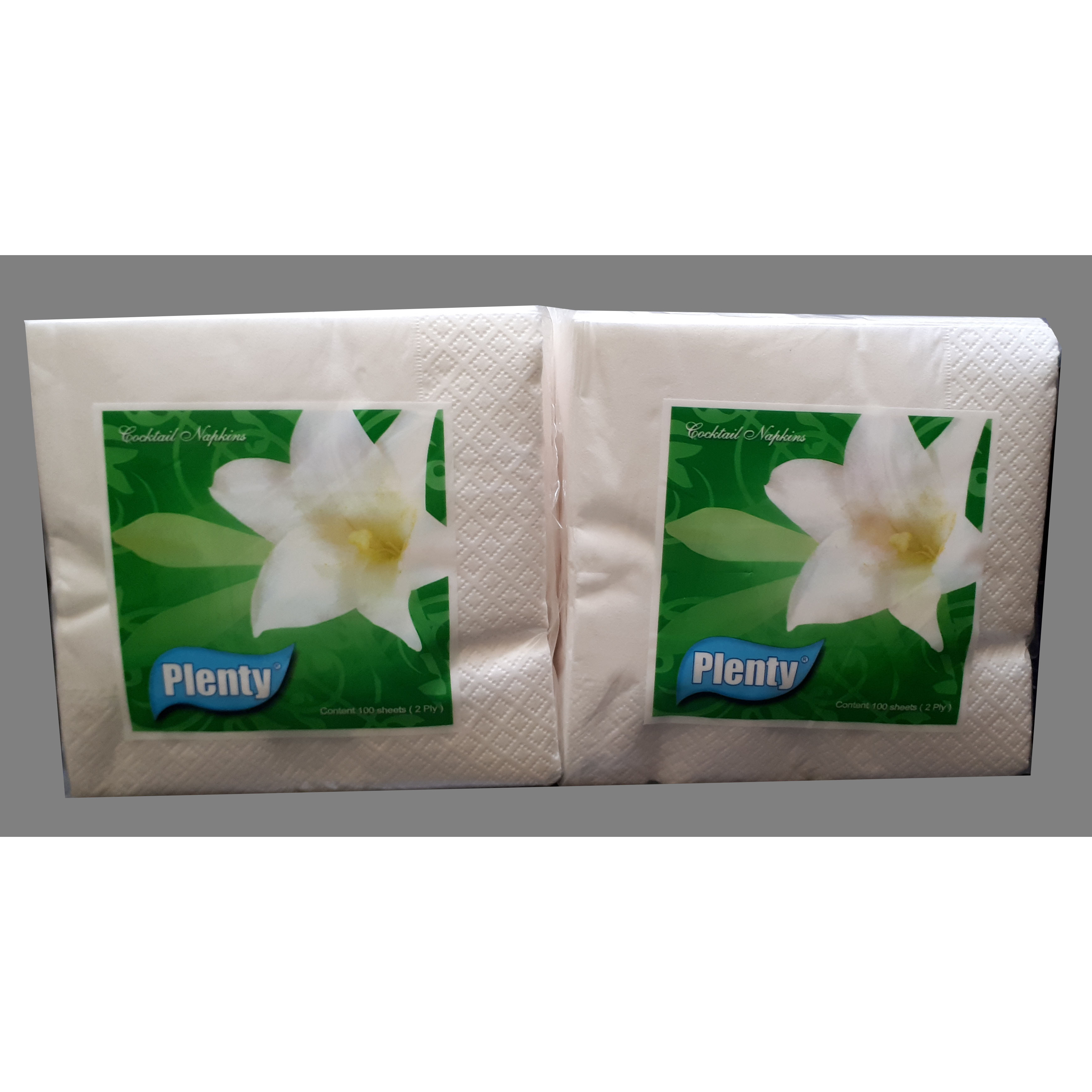 Combo 2 gói Khăn Giấy Ăn PLENTY 2 Lớp 100 Tờ/gói