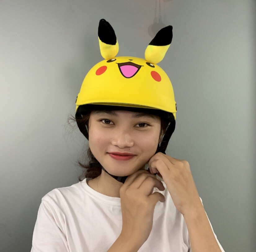 Nón Bảo Hiểm Hình Thú Pikachu Siêu Chất