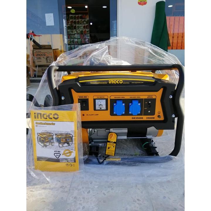 MÁY PHÁT ĐIỆN GIẬT NỔ ĐỘNG CƠ XĂNG 3.5KVA INGCO GE35006 - HÀNG CHÍNH HÃNG