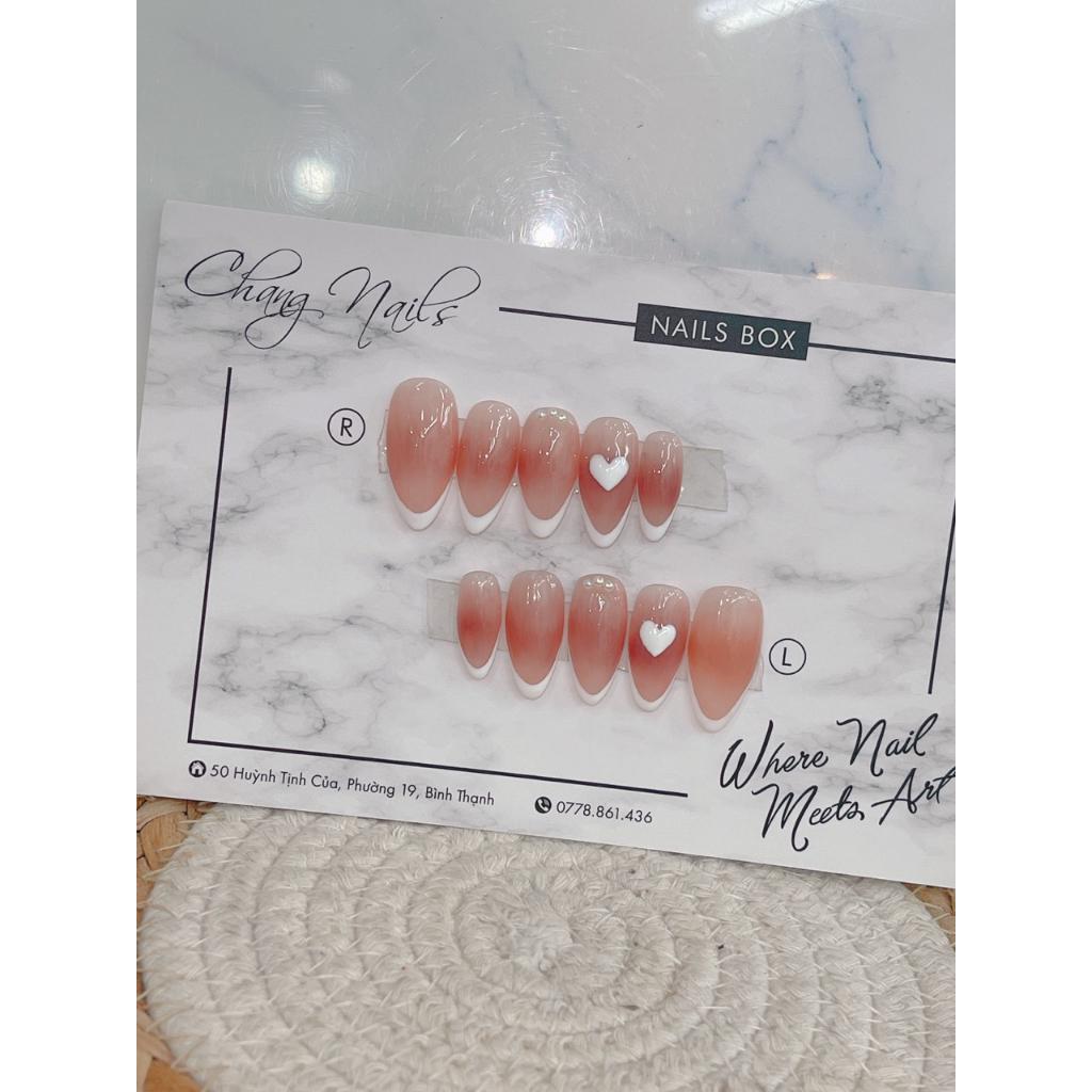 Nail Box thiết kế thủ công ChangNails - Ombre hồng cơ bản