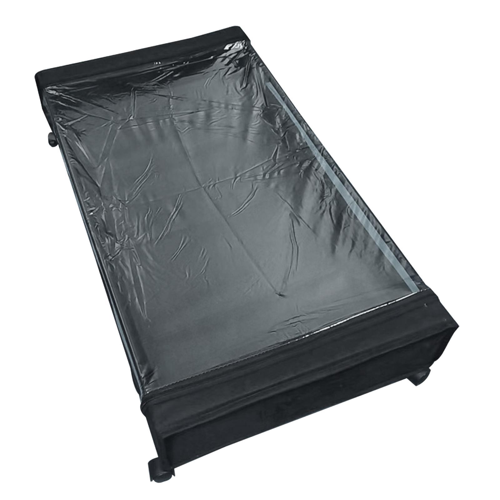 Underbed Storage Box with Wheels, under The Bed Shoe Storage Containers Large with Lid Bedroom Storage Organizer for Toys Shoes Bedding Books