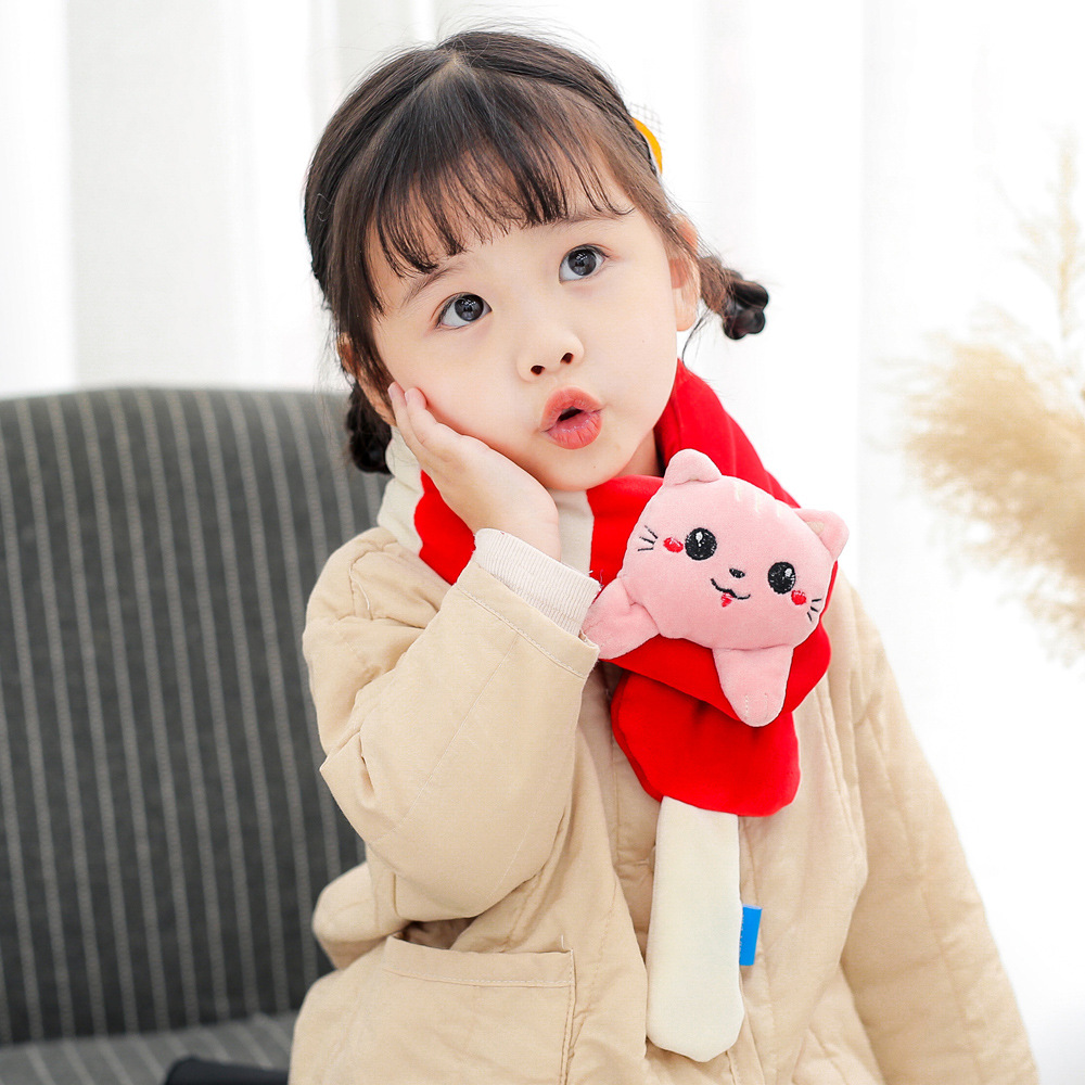 Khăn mèo con khăn quàng cổ cho bé gái 1-6 tuổi nhiều màu